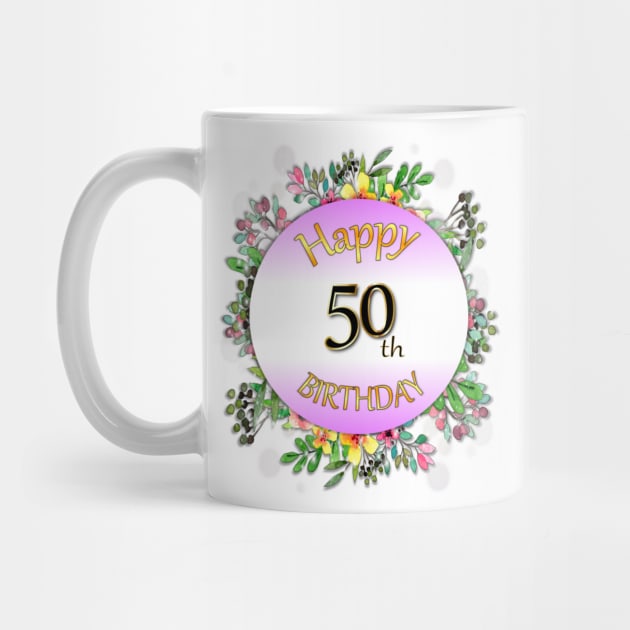 Happy 50th Birthday by KC Morcom aka KCM Gems n Bling aka KCM Inspirations